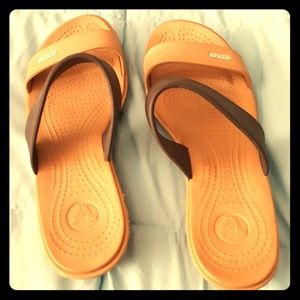 Crocs Womens Wedge Slide Sandals